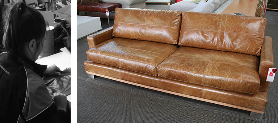 Lichfield Leather Sofa!
