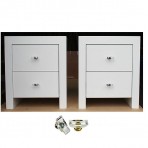 Urbanite Bedside Cabinet with Crystal Handles